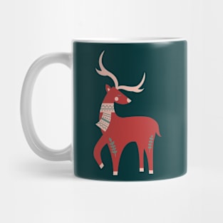 Scandinavian Christmas Reindeer Mug